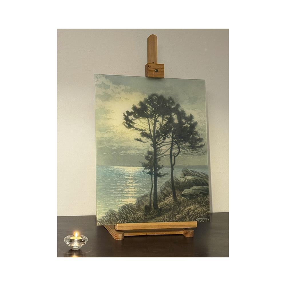 Tableau - Arsène Chabanian : Paysage de bord de mer