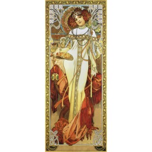 Carte d'Art - Alphonse Mucha : L'automne