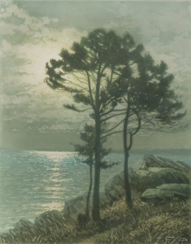 Arsène Chabanian - Paysage de bord de mer