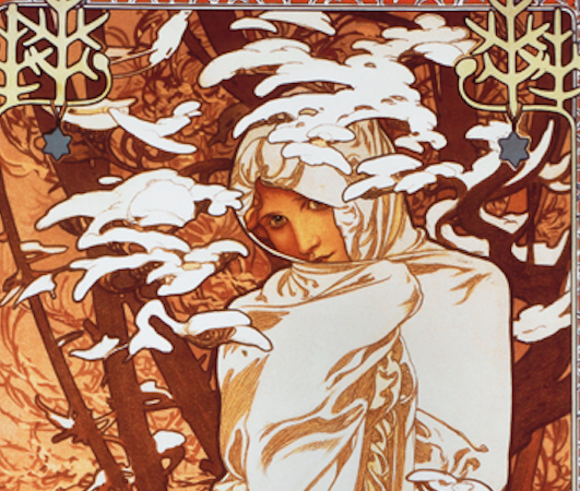 Alphonse Mucha - L'Hiver